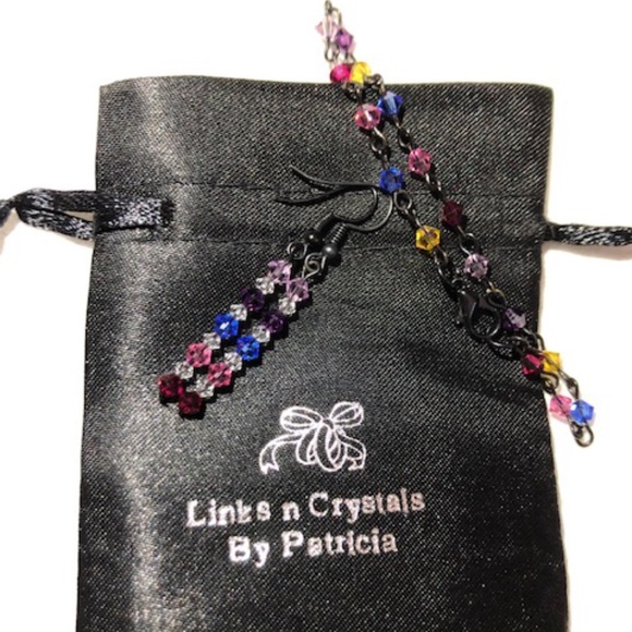Rainbow Swarovski Crystals Bracelet/Earring Set - Picture 5 of 5